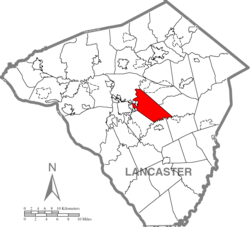 East Lampeter Township, Lancaster County Highlighted